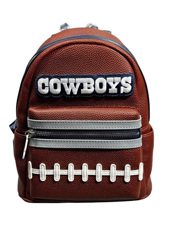 Loungefly Handbags - Dallas Cowboys Mini Backpack Womens One Size Brown NFL Football Loungefly